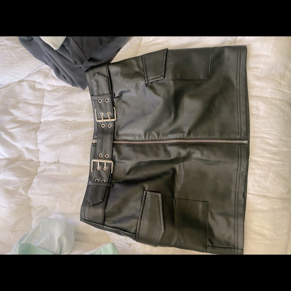 Leather Mini Skirt